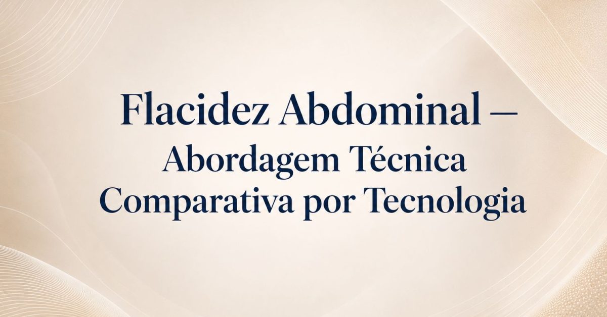 Flacidez Abdmonial Abordagem Técnica